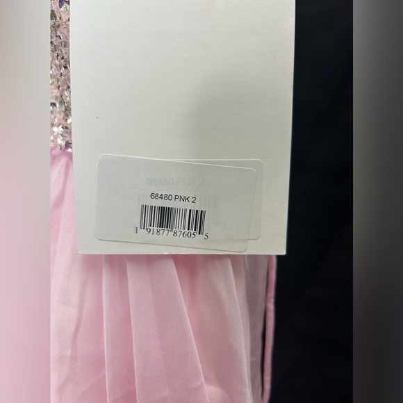 MAC DUGGAL 68480 NWT Ruffled One Shoulder Embellished Lace Up Gown - Picture 7 of 7